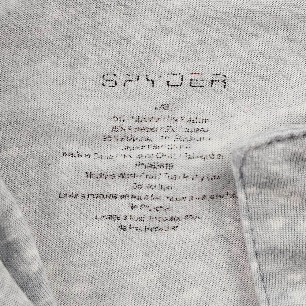 Spyder Gray Short Sleeve Button Up Pajama Top Women's L - Picture 6 of 10